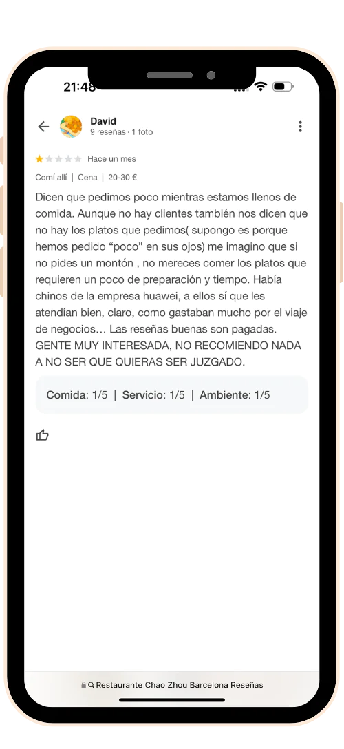 cartel google reseñas 