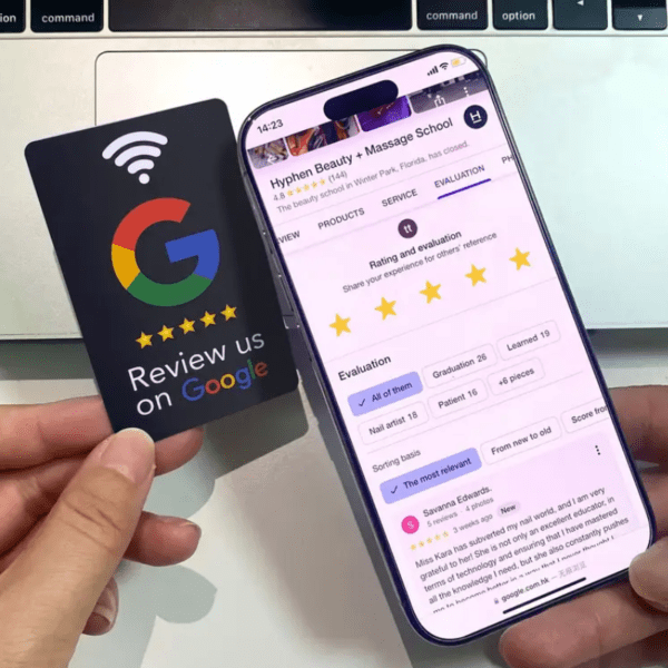 tarjeta reseñas google