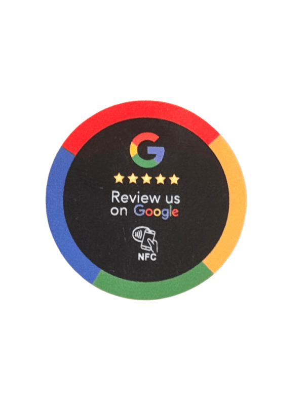 pegatina reseña google